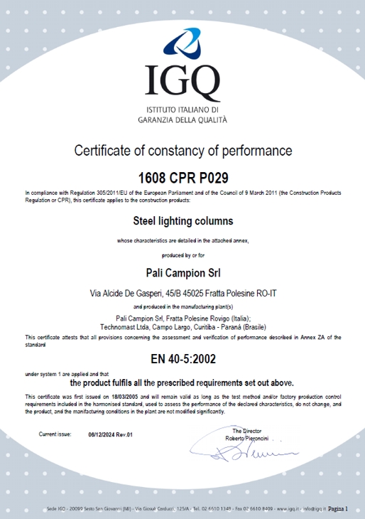 EN40-EN12767 eng palicampion