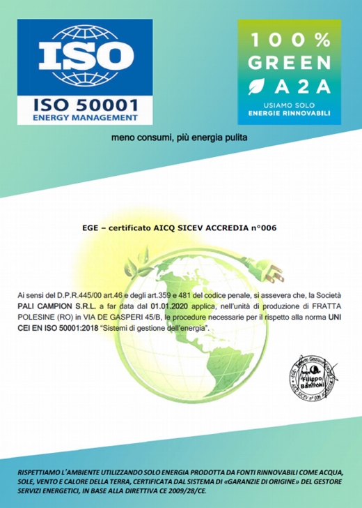 ISO 50001 + A2A 100GREEN